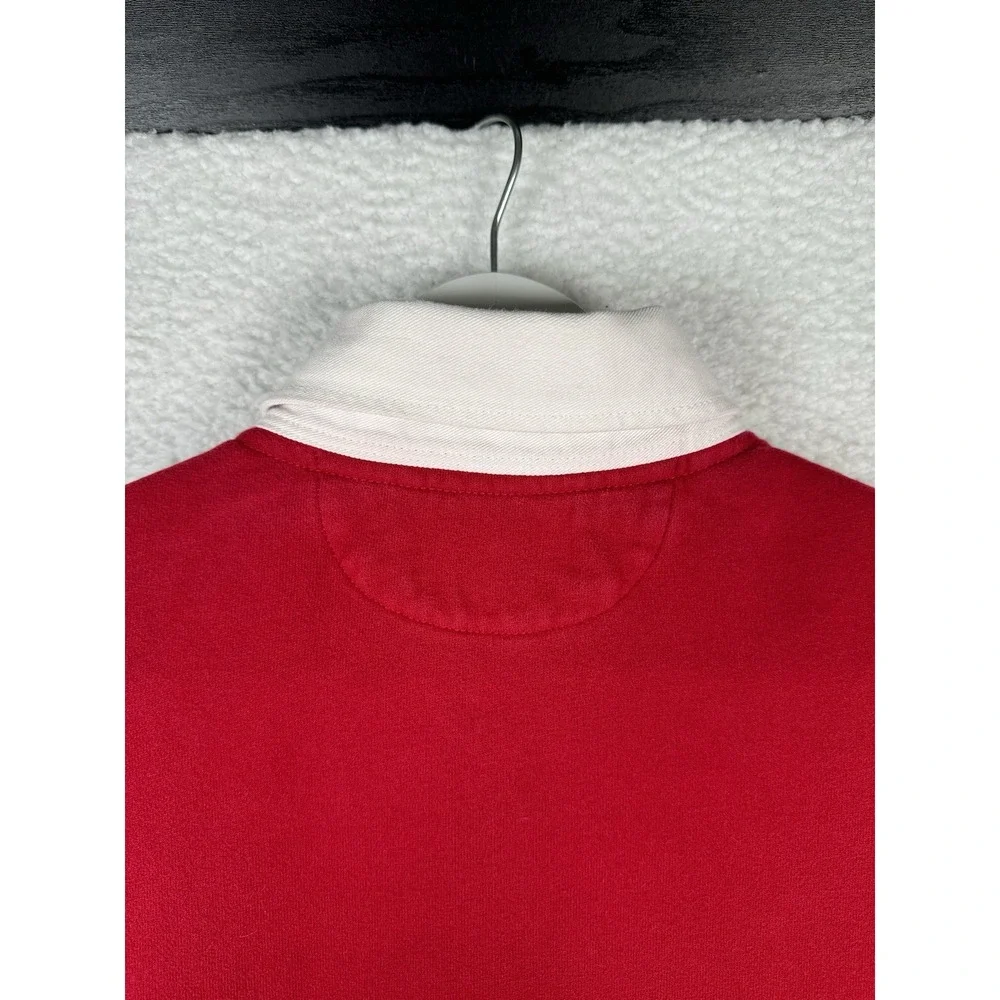 Vintage RALPH LAUREN Rugby Polo Striped - Men's Large - Red Blue